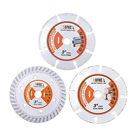 BGTEC Diamond Cutting Blade for Wood Metal Concrete Cover