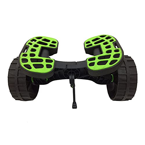 LANGWEI Universal Kayak Canoe Cart, Portable Lightweight Beach Cart Trolley Trailer with Adjustable Width and Airless Rubber Large Tires