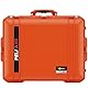 Peli 1637 Air Leichter Rollkoffer mit Rollen für Kamera und Drohnen Equipment, Wasser- und Staubdicht, 89L Volumen, Ohne Schaumstoffeinlage, Farbe: Orange