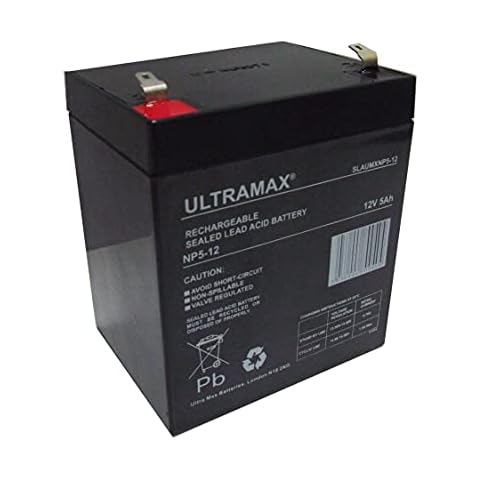 Ultramax NP5-12 5Ah 12v (as 4ah & 4.5ah) Lead-Acid Rechargeable Battery Cover