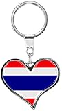  metALUm Schlüsselanhänger aus Metall/Flagge Thailand /6611038J