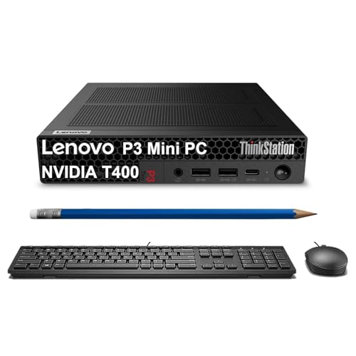 Lenovo ThinkStation P3 Tiny Workstation Desktop, NVIDIA T400 Graphics, Intel Core i7-14700, Business...