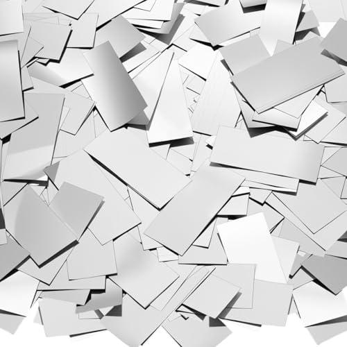 Image of Sumind 1000 Grams Silver Large Metallic Confetti Rose Glitter Throwable Table Scatter Foil Confetti for Wedding Birthday Party Baby Shower Graduation Christmas Celebrations