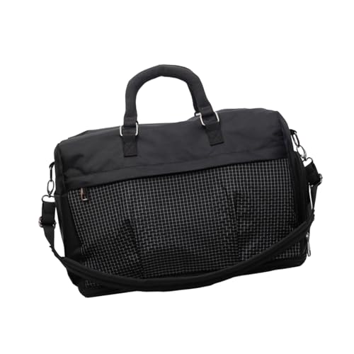 Sac de voyage léger et de grande capacité noir avec compartiment à chaussures pour le sport
