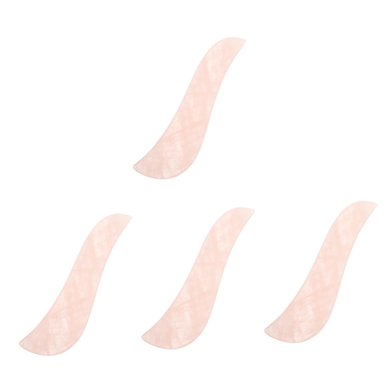 minkissy 4 piezas de jade tabla de raspado Jade Gua Sha herramienta piedra Gua Sha raspado placa de raspado facial masajeador facial masaje jade herramienta de masaje raspado piedra rosa cristal jade