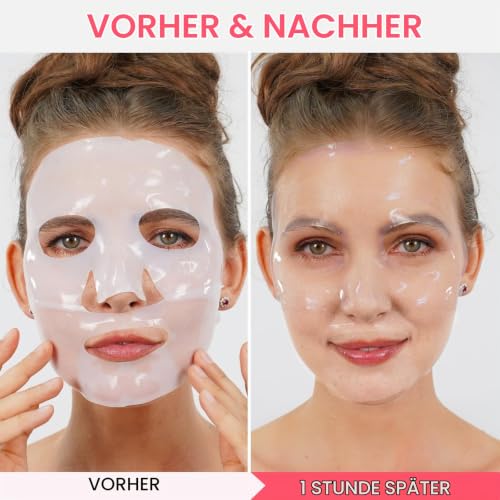 Bio Collagen Real Deep Mask, Minimiert die Poren, Reduziert Feine Linien und Falten, Hydrogel Maske für die Nacht… – Ansicht 2