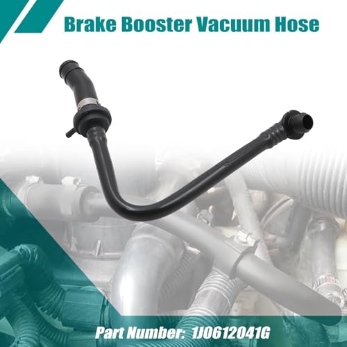 Image of SecosAutoparts Brake Booster Vacuum Hose, 1J0612041GD Compatible with VW Jetta Golf 1998-2006, Beetle 1999-2005, Compatible with Audi A3 1997-2003