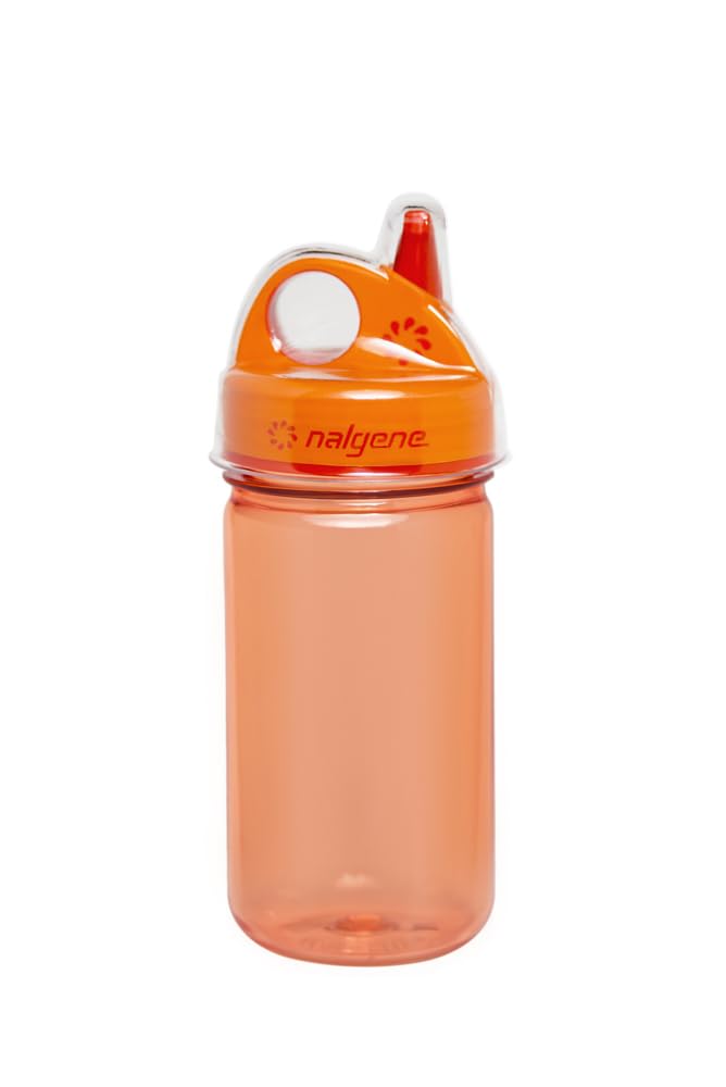 Nalgene Kids Sustain Grip-N-Gulp Water Bottles Made with Material Derived from 50% Plastic Waste, Leak Proof Sippy Cup, Durable, BPA and BPS Free,