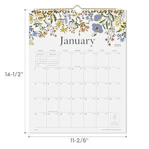 2025wallcalendarcalendar202518monthlyfloraldesignwallcalendarwiththickpaperjanuary2025june202612x15twinwirebindingperfectforplanning  Urban Country Home Decor 2025 wall calendar calendar 2025 18 monthly floral design wall calendar with thick paper january 2025 june 2026 12 x 15 twin wire binding perfect for planning  urban country home decor