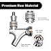 FERRODAY Stainless Steel Core Draft Beer Faucet Polished Brass Beer Faucet for Keg Tap Tower Beer Shank & Kegerator Beer Faucet Classic Beer Dispensing Tap Standard Faucet Tap