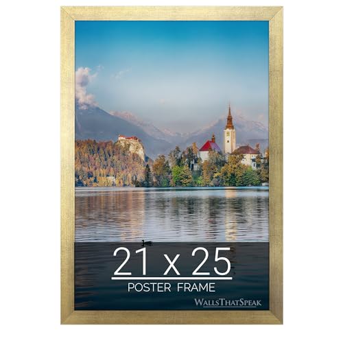 wallsthatspeak 21x25 Gold Picture Frame for Puzzles Posters Photos or Artwork