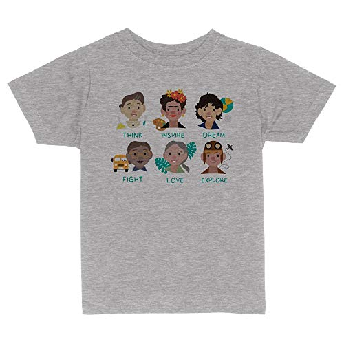 Women's History Icons Toddler Kids T-Shirt 5T Heather Grey