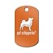 Got Schipperke Engraved Keychain/GI Tag Mister Petlife Orange