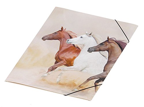 Preisvergleich Produktbild Pagna 21660-15 Gummizugmappe Wildpferde 3 Einschlagklappen, A3