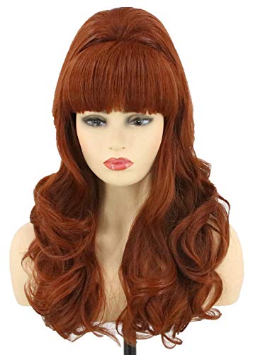 LeMarnia 80s Married Housewife Costume Wigs for Women Dark R