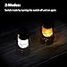 LEDERA Christmas Flame Vintage Lantern, Antiqued Copper Flickering Lantern, 2 Modes Hurricane Lantern, Flame Effect with Battery Operated, Decorative Hanging Lanterns for Outdoor Indoor