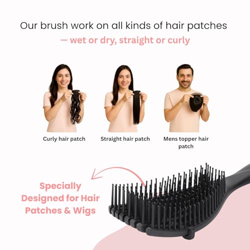 Image of Ultra Hold Detangler Hair Brush - Curly & Straight Hair Brush for Women & Men Accessories Use in Salon, Home & Personal Use - Pain Free, Ergonomic Handle - Lightweight Detangle Brush For Kids & Adults