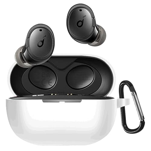 YAODLE For Anker Soundcore Life A3i �P�[�X�V���R���� �S�ʕی� �����h�~ �L�Y�h�~ �ϏՌ� �����[�d�\ �y�ʏ��^ �J���r�i�t��(�z���C�g)