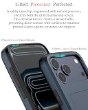 Etui na Karty dla iPhone 17 Pro, Cienki Portfel Wstrząsoodporne Podwójna Warstwa Ochronny Pokrowiec Telefonu z Ukrytym Slotem dla Kobiet i Mężczyzn 6,3 Cala - Niebieski
