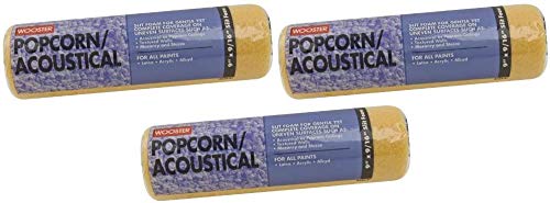 2 Set - Wooster Brush R234-9 Popcorn Acoustical Roller Cover, 9/16-Inch Nap, 9-Inch Pack of 3