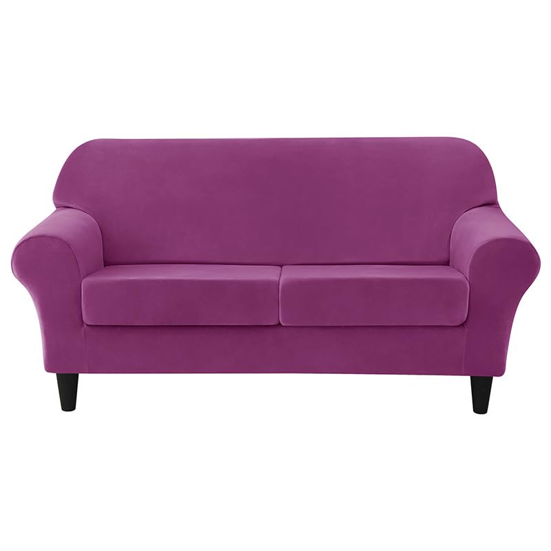 Housse de canapé extensible et épaisse avec motif froissé pour animaux