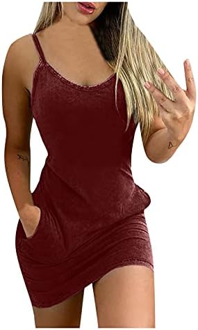 BIBOKAOKE Holiday Maternity Dress Dress Dress Vest Women's Sleeveless V Neck Waist Waist Fashion Printed Curvy Dress for Women Red