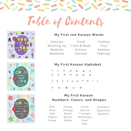 Hp Publishing Heritage Press My First Korean Words Series: Korean English Bilingual, Korean Baby Book thumb #7