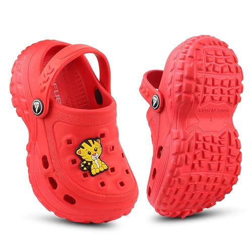 Image of FUEL Poddle Comfortable Indoor & Outdoor Casual Garden Clogs, Soft Cushioned Footbed and Lightweight EVA Slip-On Kids Clogs for Boys & Girls