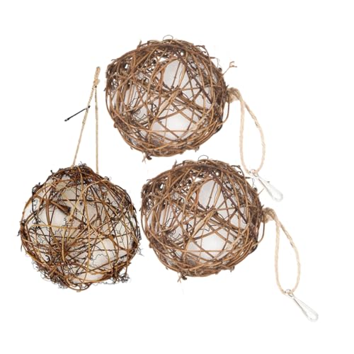 UPKOCH 3Pcs Refillable Bird Nesting Station for Hummingbirds Easy to Install Bird Nesting Material Holder Outdoor Garden Dispenser for Wild Birds for Parks and Backyards