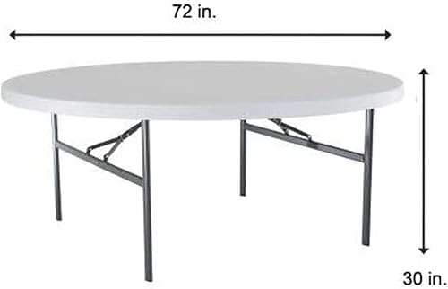 Miniatura 3 de Gowinex Mantel redondo de elastano de 6 pies y 72 pulgadas para decoración de bodas y fiestas