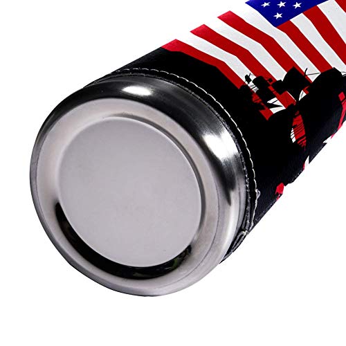 Columbus Ships cubierta de cuero térmica taza aislante taza de acero inoxidable té café taza de viaje botella de agua… - Imagen 6