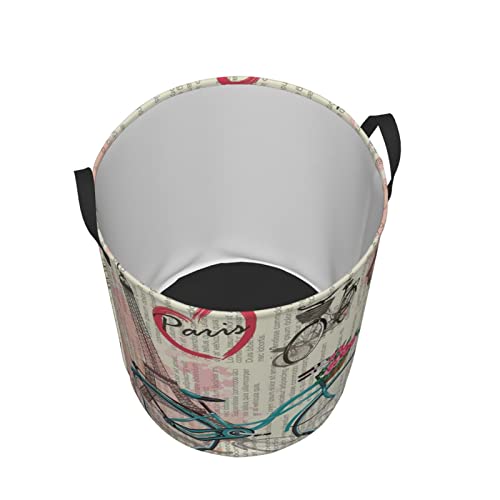Panier à linge pliable Tour Eiffel grand format draps jouets