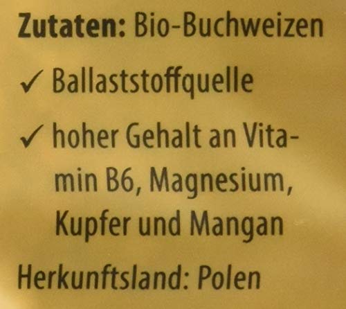 Reformhaus Buchweizen ganz Bio, 6er Pack (6 x 500 g)