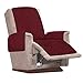 Produktbild Your's Bath Sesselschoner Sesselauflage für relaxsessel Sofaüberzug Sesselüberwurf Zweiseitiger mit Verstellbaren Trägern (1 Sitzer) Schonbezug Möbelschutz(rot)