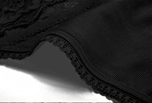 Lace Thongs for Women Pack Seamless Stretch No Show Underwear Cotton Modal Thong Panties 5 Pack4