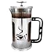 French Press Coffee Maker by Ultimate Kitchen - 1 Liter (4 cups) - Chrome Finished Stainless Steel - Loose Leaf Tea Brewer - Delicious Coffee Recipe on Box