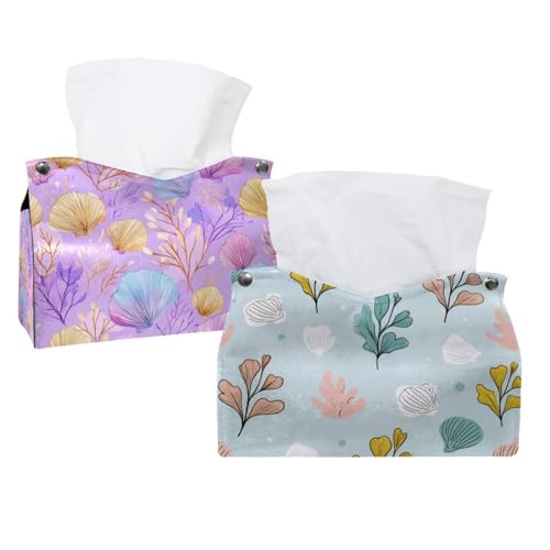 Niedliches Algen- und Pastellschalen-Muster