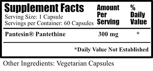 Amazon.com: Daily Manufacturing Pantesin® Pantethine (Vitamin B5) : Health  & Household