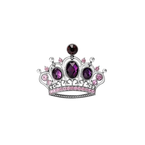 Image of Rhinestone Brooch Pin for Women Elegant Crystal Flower Bouquet Brooches Lapel Pin Wedding Party Dress Accessories for Wife Mom Birthday Gifts