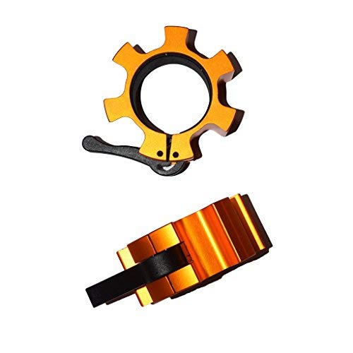 Locking 2 50mm Collars Standard Olympic Aluminum Barbell Collars Weight Lifting Crossfit