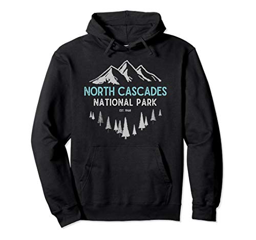 Vintage Washington North Cascades National Park Est 1968 Pullover Hoodie
