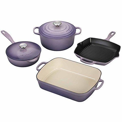Le Creuset MS1406-BPSS Signature Enameled Cast Iron Set, 6-Piece, Provence