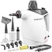 Handheld Steam Cleaner, 500ml Portable Steam Cleaner, 1050W High Pressure with 16 Accessories & Child Lock, Multi-Surface for Kitchen, Carpet, Upholstery, Floor, Window, Tile (Coconut White)