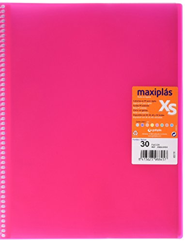 grafoplas 39883054 Folder - 30 Pockets, A4, Tapas PP, Fuchsia
