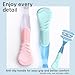 TEITEAI 2 Pack Replacement Razor Handle Compatible with Venus only, Blue