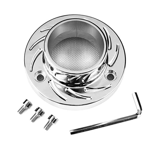 Krator ATV Exhaust Tip Muffler Power Outlet Polished Chrome Compatible with Artic Cat DVX400 Kawasaki KFX400 Suzuki LT-Z400