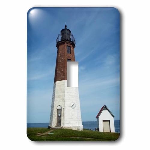 Image of 3dRose lsp_202507_1 Point Judith Lighthouse - Single Toggle Switch