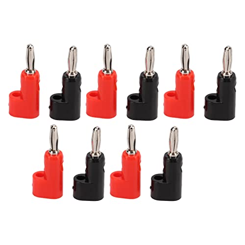 Conectores banana macho 4mm pack 10 piezas negro y rojo miniatura 7