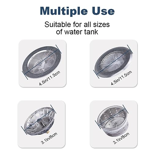 250 PCS Kitchen Disposable Mesh Sink Strainer Bag and PP Extraction Box Fits Sink Strainer Elastic Anti-Clogging Eco-Friendly Sink Drain Strainer Collecting Kitchen Food Waste Garbage