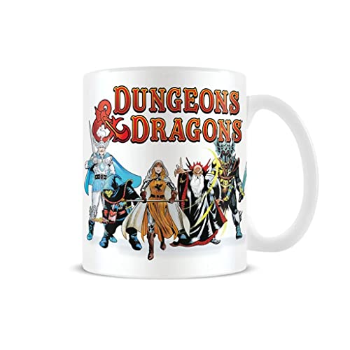 Dungeons and Dragons Coffee Mug in Presentation Gift Box (D&D Character Design), Dungeons and Dragons Mug, 11oz Ceramic White Mug. Dungeons and Dragons Gifts - Official Merchandise